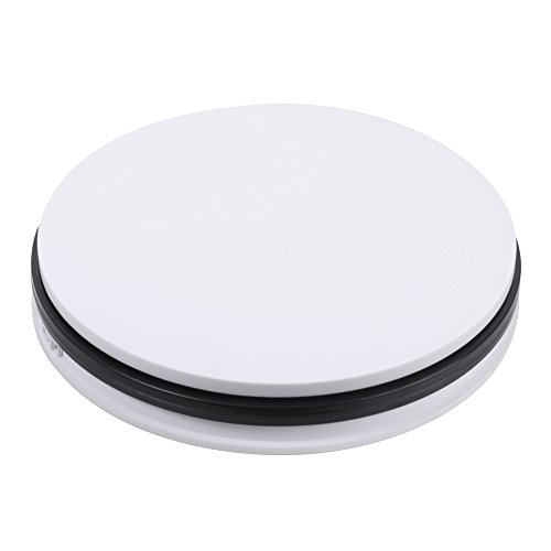 fotoconic White Electric Motorized Rotating Turntable Display Stand, 14 Inch / 35cm Diameter, 110 Lb Centric Loading for Shop Display - Thumbnail 4