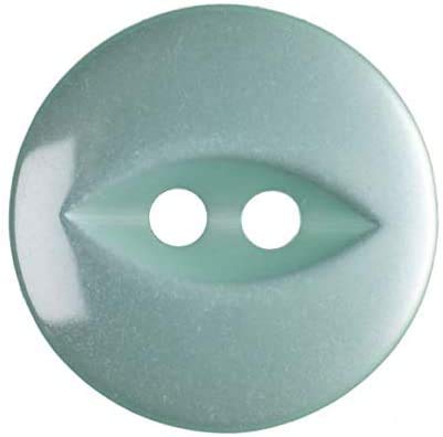 Round Fish Eye Buttons Children - Pack of 100 Buttons Each (Turquoise)