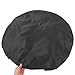 Ipetboom Waterproof Travel Trailer Spare Tire Cover with Windproof Hooks, Black TAFT Fabric Wheel Cover for 30-32 Inch Tires, Universal Car Axle Protection for Rvs and Trailers