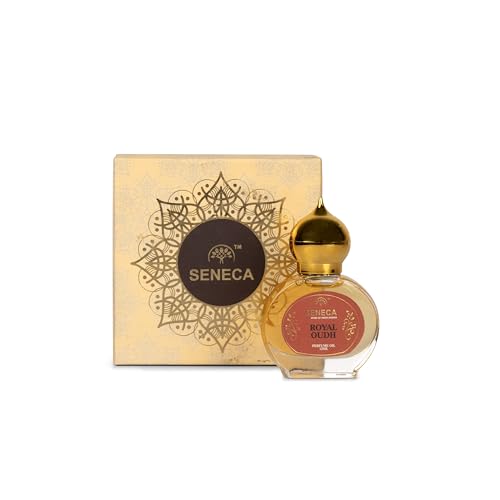 Image of Seneca 12ML Royal Oudh Attar - Premium Non-Alcoholic Roll-On Perfume | Long-Lasting Unisex Fragrance, Arabic & French Blend, Ideal for Gifting