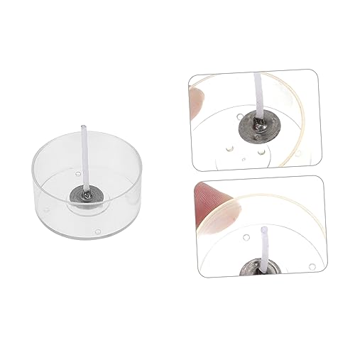 Kit de mechas para velas con copas de plástico redondas miniatura 6