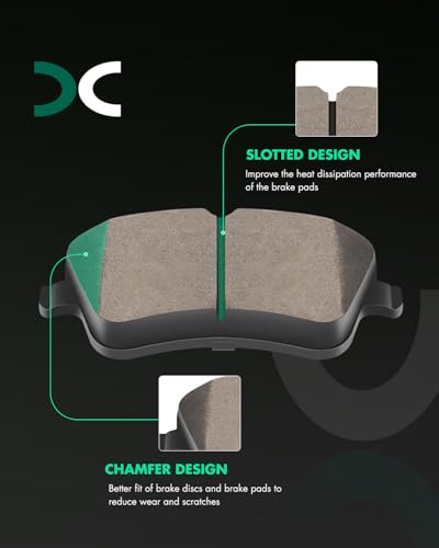 Image of SCITOO D872 D873 Front Rear Semi-Metal Brake Pads Sets Fit 2003-2005 For MERCEDES-BENZ For C240,2006-2007 For C280,2001-2005 For C320,2006-2007 For C350,2004-2005 For CLK320