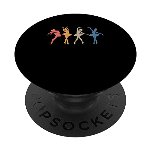 Bailarinas retro | Bailarinas de ballet vintage PopSockets PopGrip Intercambiable