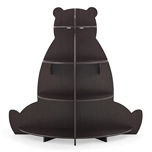 Image of Delta Children Bear Bookcase - Greenguard Gold Certified, Crafted Walnut