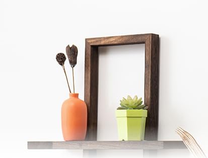 PORFOYO Juego De 2 Estanteria Pared, Baldas Pared, Estanteria De Pared, Madera De Pino Decorativo para Estantería De Pared, Adecuado para Dormitorio, Cocina, Baño, Sala De Estar