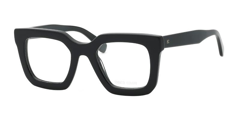 Enrico Coveri Okulary ECV157 dla kobiet, okulary korekcyjne, pasują do wszystkich rodzajów soczewek, czarne