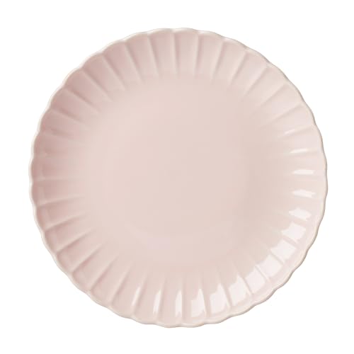 Lenox French Perle Scallop Blush 12-Piece Dinnerware Set, Pink