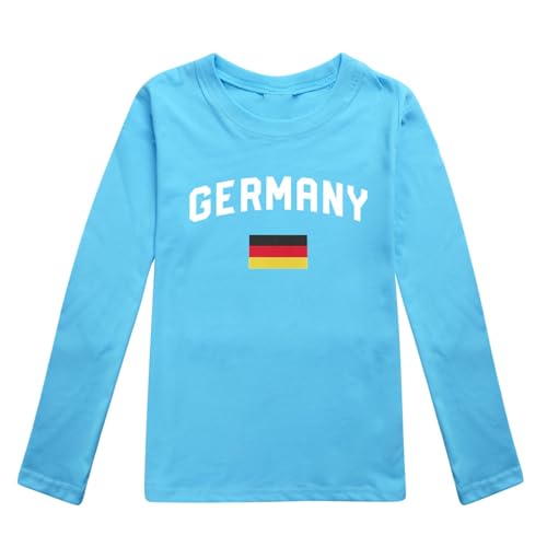 Kid Top Boy Girls Summer T Shirts German Flag Casual Long Sleeve Crew Neck Plain Tunic Tops Oktoberfest Outfit
