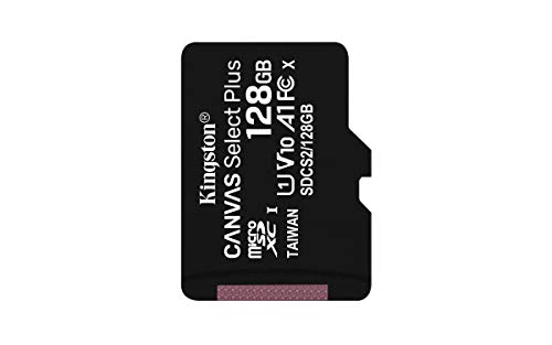 Kingston 128GB microSDXC Canvas Select Plus Class 10 Flash Memory Card SDCS2 Memory, Black, 0.60 x 0.40 x 0.60 Inches" - Image 3