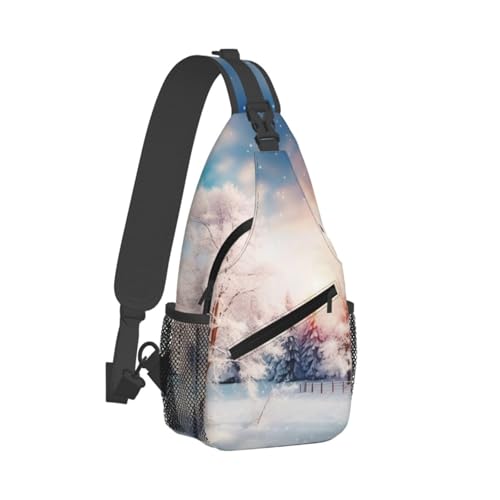 Bolso tipo Sling para Hombre y Mujer Negro, para Viaje y Senderismo miniatura 7