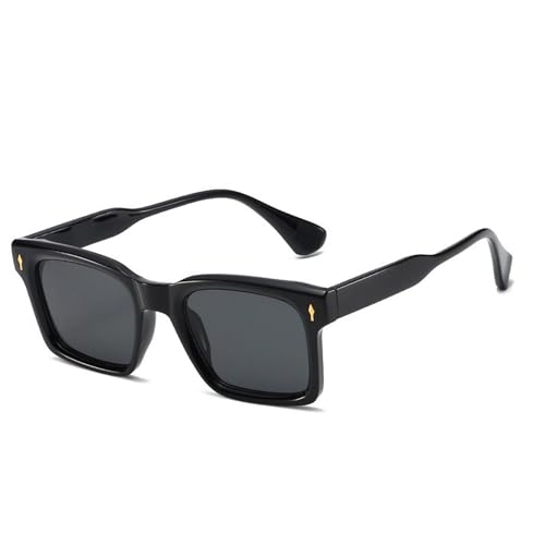 Onrtry Trendy Square Sunglasses for Men Women, Retro Rectangle Womens Mens Shades Sun Glasses UV400 Protection