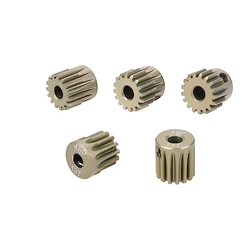 ELLANA Transmission Angle 1pcs 48DP Spur Gear 3.175mm Bore Motor Gear 13T 14T 15T 16T 17T 18T 19T 20T 48T Pinion Gear 1/10 Electric Car Motor Gear Driver Shaft (Color : 1PCS 48DP 39T)
