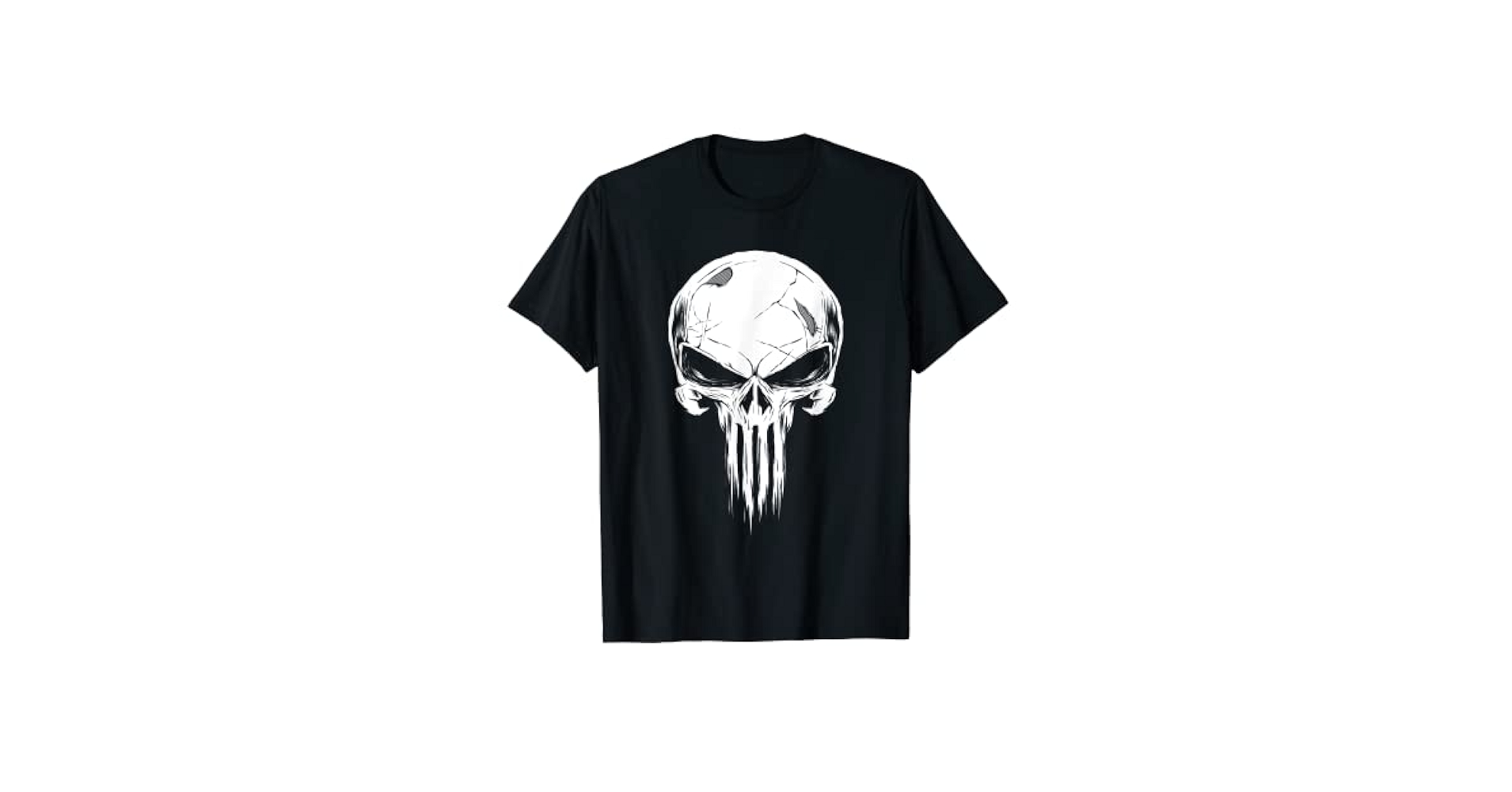 Amazon.com: Marvel The Punisher Distressed Skull Icon T