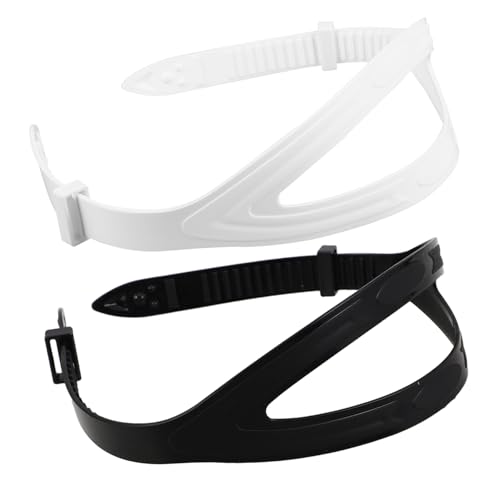 ifundom 2pcs Silicone Diving Mask Strap Fit Eyewear Retainer for Swimming Comfortable and Shapes