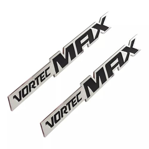 Image of Car 3D Side Door Tailgate Badges Emblem Decals Replacement for Vortec MAX 3Pcs (Silver Black)