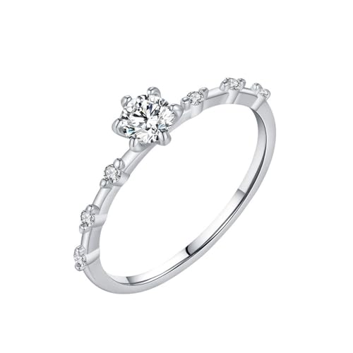 Alliance de Mariage Argent moissanite le cadeau idéal de pacs