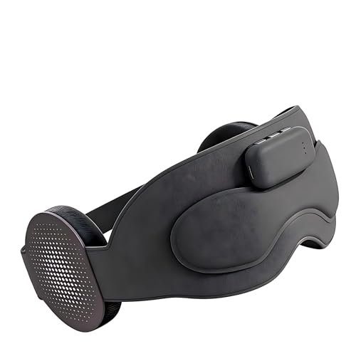 AI Sleep Mask with Headphones, CKGO-A5 Smart Sleep Aid Machine with Sleep Monitoring, APP Control, White Noise & Meditation Music, 3D Breathable Eye Mask for Travel, Home, Office Naps