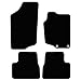 Price comparison product image Carsio Carpet Car Mats For Peugeot 207 2006 to 2012 4 Piece Set With 2 Clips Tailored Fit Floor Mat Complete Accessory Black Custom Fitted - All Weather, Anti-Slip Backing & Black Trim
