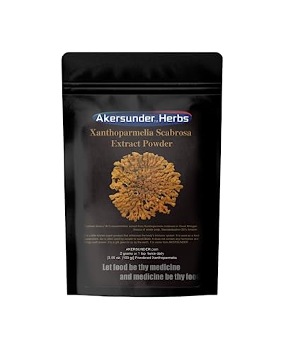 Akersunder Xanthoparmelia Scabrosa Extract Powder 100 Grams, 35+% Lichenin lichenan, Gastrointestinal Health