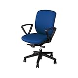 NAIKI オフィスチェア ミドルバック 完成品 組立不要 VIALE ヴィアーレ VE511F-BL 幅:600mm 奥行:570mm 高さ:835～920mm