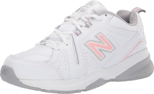 New Balance womens 608 V5 Casual Comfort Cross Trainer, White/Pink, 12 US by New Balance - Used condition - CA$49.46