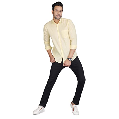 Image of Man Slim Fit Cotton Casual Shirt