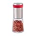 Price comparison product image Relaxdays Chili Mill, Stainless Spice Shaker with Herb Grinder, 16 cm Tall, Red-Silver