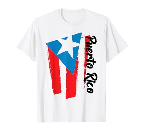 Puerto Rico Flag Hispanic Heritage Month Boricua Rican Retro T-Shirt