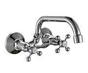 🌟 Estilo Elegante y Clásico: Grifo bimando para cocina de diseño tradicional con acabados premium en cromo y bronce. Ideal para ambientes clásicos, vintage o contemporáneos. 💧 Grifo Bimando con Precisión: Control independiente de agua fría y caliente...