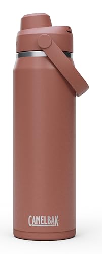 Image of CamelBak Thrive Chug Insulated Stainless Steel Water Bottle, Cold Retention with High Flow Lid for Everyday Hydration and Active Use, 25oz, Sierra Red