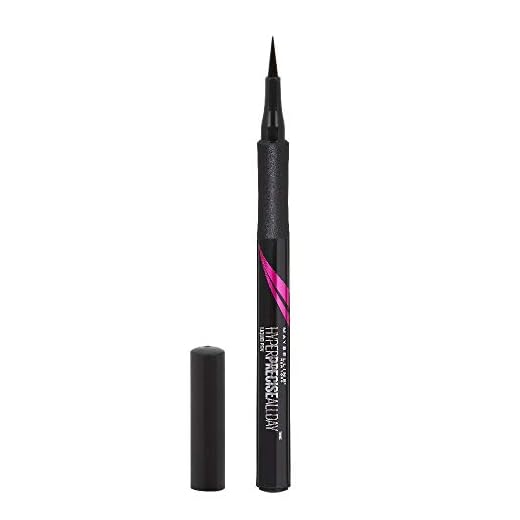 Maybelline New York, Eyeliner Hyper Precise All Day, Maquillaje para Ojos, Eyeliner Preciso de Larga Duración, Waterproof, Resistente al Agua, Matte Onyx, Negro Mate, 1 ml