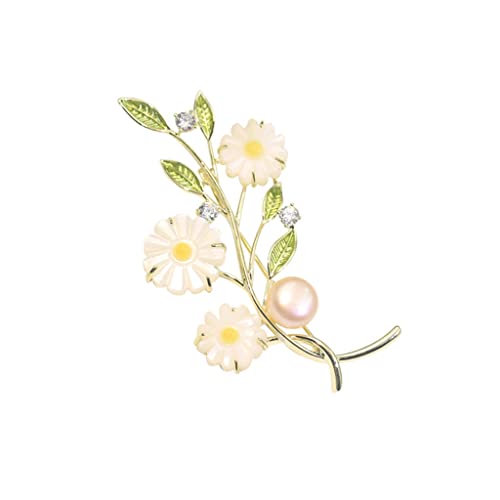 Brooch accessoire sweet flower et bouton décoratif de col pour écharpe et manteau femme