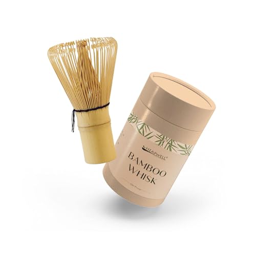 Heapwell Superfoods Ceremonial Matcha Green Tea and Bamboo Whisk