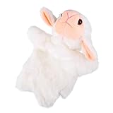Adorable marionnette à main en forme de mouton : de marionnette à main en peluche intéressant et charmant, dessin animé et amusant pour jouer, jolie marionnette à main en peluche
