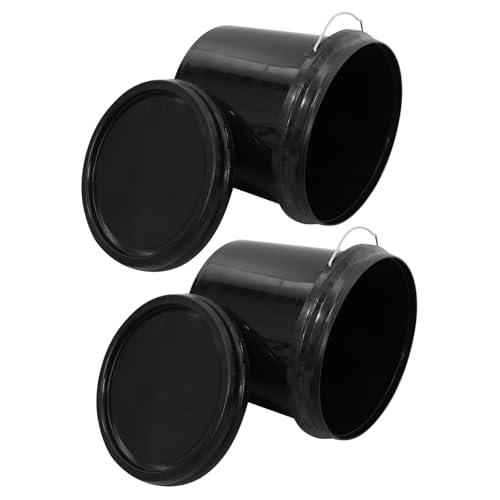 Gogogmee Plastic Sealed Barrels Empty Buckets Small Water Buckets with Lids for Home Garden Use
