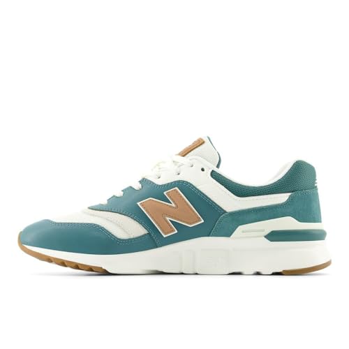 New Balance Men's 997h V1 Sneaker, Sea Salt/New Spruce/Walnut, 7