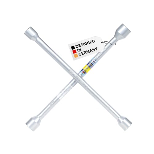 alca® Universal Radkreuzschlüssel 17, 19, 21, 22 mm, Radmutternschlüssel, Reifenwechsel, Radwechsel