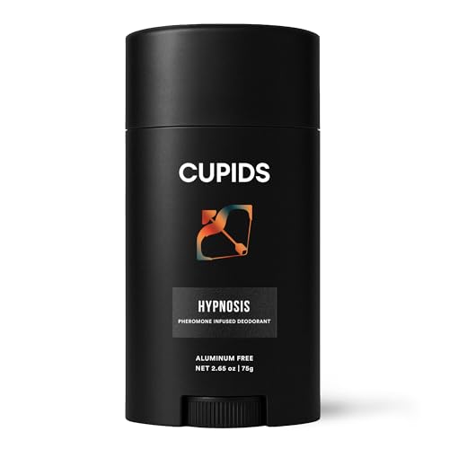 Image of Cupids Hypnosis Deodorant for Men - Aluminum-Free, Natural, Pheromone-Infused, Vanilla Ember Scent, Organic, Skin-Friendly, Long-Lasting, Non-Sticky, Mens Deodorant, Men's Deo (Vanilla)