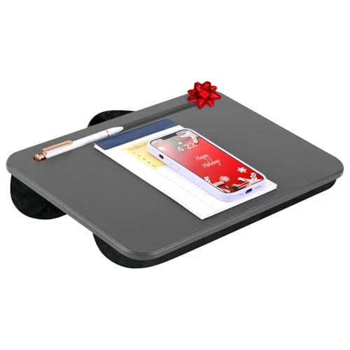 LAPGEAR Compact Lap Desk - Fits up to 15 Inch Laptops - Charcoal - Style No. 43105