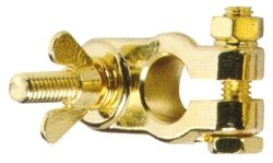 Morsetto Batteria - Polo Positivo - Dorato