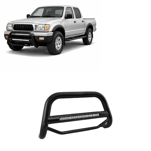Image of Black Horse Max Beacon Bull Bar No skid plate Black Compatible with 1998-2004 Toyota Tacoma-MAB-TOB4701B