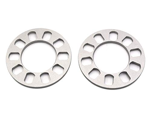 LU HWN 4X4 Universal Wheel Spacers 8mm Thick, 5 Lug for PCD from 100 to 120mm, 2 Pack