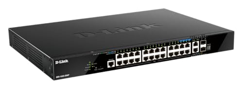 Image of D-Link 28-Port PoE Switch, Gigabit Ethernet Layer 3 Stackable Smart-Managed, 20x PoE (370 Watt), 4X 2.5GBase-T PoE, 2X 10GBase-T, 2X 10G SFP+ Ports (DGS-1520-28MP)