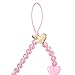VELVET CAVIAR Phone Charm Wrist Strap - Cute Beaded Cellphone Wristlet - Lanyard Accessory for Women - Fits all Phone Cases including iPhone 15 Pro Max / 14 Pro Max / 13 Pro Max / 12 (Pink Heart)