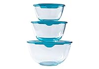 Pyrex Cook & Freeze &ndash; Set di contenitori in vetro impilabili