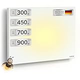 AUROM Infrarotheizung 300W – Infrarotheizung Wandmontage & Deckenmontage – Infrarot Wandheizung aus Metall – Made in Germany – Elektrische Heizung für Innenräume (300, Watt)