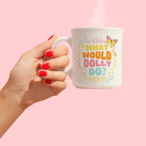 Taza de cerámica Dolly Parton 16 onzas miniatura 5