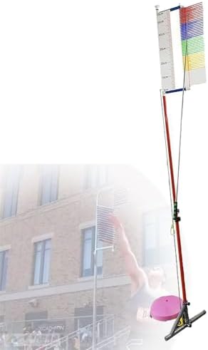 Vertical Jump Tester Equipment，Vertical Jump TesterVertical Jump Tester, Vertical Jump Tester Jump Measurement Test Stick Pole Tool,3.9-11.5 Feet Vertical Jump Tester with Stable Base, Baske
