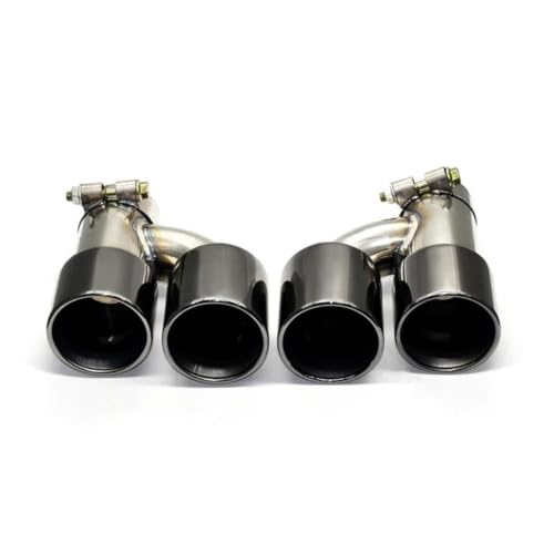 Mise à niveau embouts d'échappement quad noir acier inoxydable