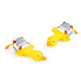 TRENDHAUS 958488 - Lot de 2 Jouets Anti-Stress en Forme de Canard - Environ 16 x 7,5 x 4,3 cm - Jouet Anti-Stress pour Enfants et Adultes
